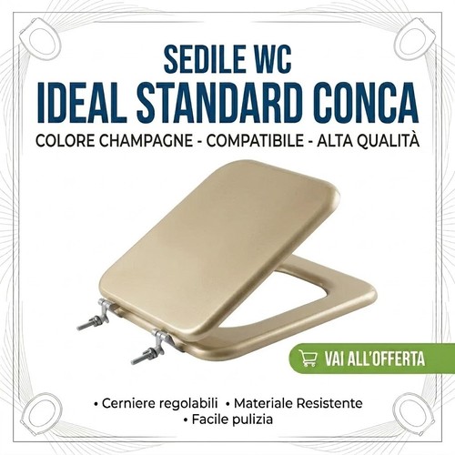 Sedile ricambio conca ideal - sedile,